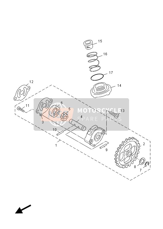 Yamaha YN50F 2012 ÖLPUMPE für ein 2012 Yamaha YN50F